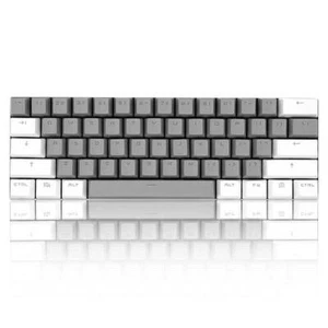 White Gray PBT Double-shot Keycap Set Shine Through OEM for Cherry MX Keyboards - Picture 1 of 8