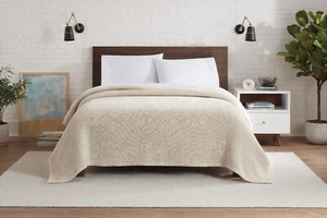 Manta de cama tejida con gofres Aston & Arden, tamaño de cama y opciones de color, algodón suave - Imagen 1 de 65