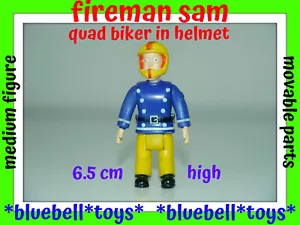 Fireman Sam Figures Fireman Sam in Quad Helmet Movable Parts Medium Figure NEW. - Picture 1 of 3