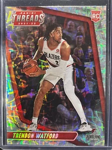 2021-22 Panini - Threads No.97 Trendon Watford (RC) Trailblazers Asia SP - Picture 1 of 2