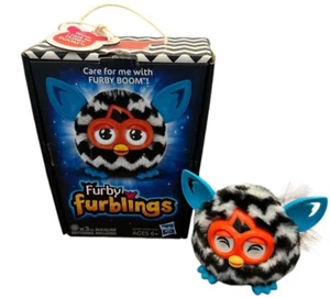 Furby Furblings Zigzag Figure [Black & White] Hasbro 2013 Furby Boom Excellent - Picture 1 of 10