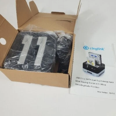 Clone Dock HDD duplicator Disk Drive Hard Reader SATA Hard Drive Docking Stat... - Image 1 of 4