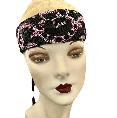 Auténtico tocado Art Deco años 20 estrás aleta, diadema, gargantilla, cinturón Foto 1 de 4