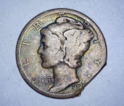 1920 Mercury Dime DDO-Strong Date Doubling and Clipped Edge - Image 1 of 4