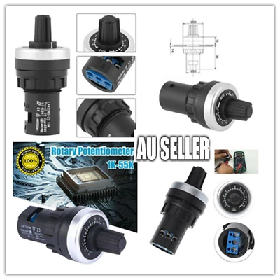 LA42DWQ-22 Governor Rotary Potentiometer Inverter Converter 1K 2K 5K 10K 20K - image 1 of 4