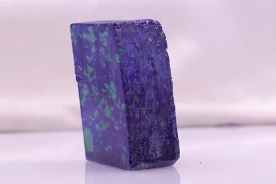 Piedra áspera facetada cultivada en laboratorio de malaquita azurita compuesta 162,35 gr Foto 1 de 4