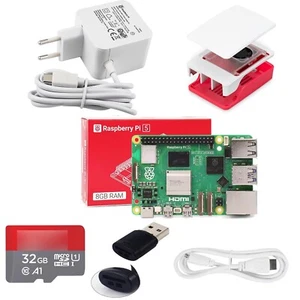 Raspberry Pi 5 8GB Starter Kit | Offizielles Gehäuse, 27W PSU & 32GB SD-Karte - Bild 1 von 10