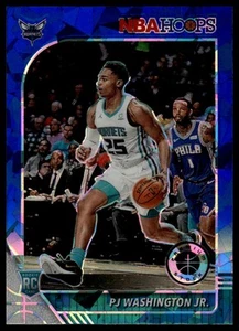 2019-20 Hoops Premium Stock #209 PJ Washington Jr. Prizms Blue Cracked Ice - Picture 1 of 2