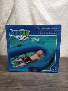 AQUAVUE Voyager - Clear Bottom Aufblasbares Schnorchelfloß Neu - Bild 1 von 4
