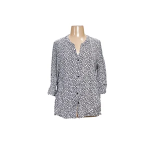 Cynthia Rowley Blue Floral Button-Up Top - Picture 1 of 4
