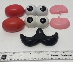 7 -Mr. Potato Head Accessories • Extra large Pieces • Eyes, Nose, Ear, Stache - Picture 1 of 2