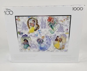 Disney Silver Select D100 Platinum Princesses Luxe Collage 1000 Puzzle Ceaco NEW - Picture 1 of 15