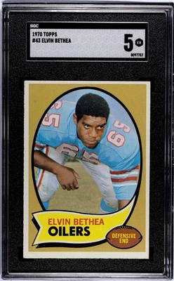Elvin Bethea, 1970 Topps #43, HOF - SGC 5 - EX - Image 1 of 2