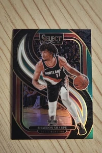 2024-25 Select Shaedon Sharpe #152 Green White Purple Prizm Trailblazers🔥 - Picture 1 of 3