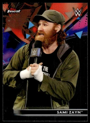 2021 FINEST WWE WRESTLING CARD SAMI ZAYN #68 7896 - Image 1 of 2