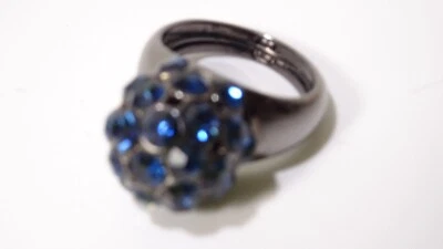 Anillo Lee Angel Mujer Lapislázuli Azul Cristal Disco Burbuja Grande Bola de Fuego 7 Nuevo con Etiquetas 198 Foto 1 de 2