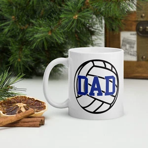 VOLLYBALL DAD Kaffee-/Teebecher 11 Unzen, Tasse (Papa, Sport, Spiele) - Bild 1 von 3