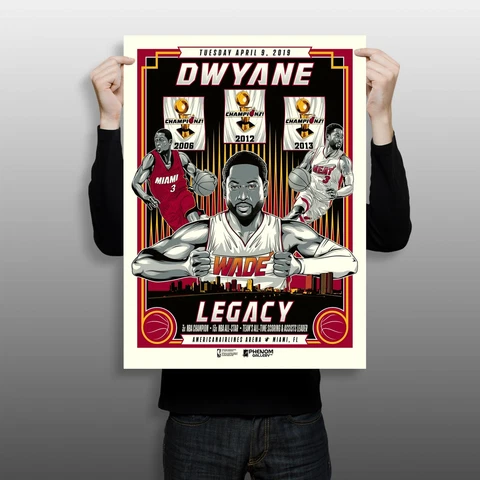 Miami Heat Dwyane Wade Last Game Limited Edition Serigraph (Printer Proof) Cover