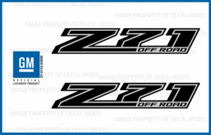 set of 2: 14-17 Z71 Off Road Decals - FBLK stickers Sierra Silverado Black FG7G1 - Bild 1 von 2