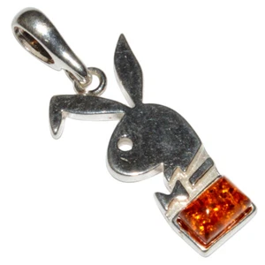 Auténtico colgante de plata de ley 925 ámbar báltico de 1,85 g joyería N-A261A - Imagen 1 de 1