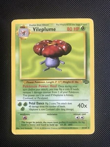 Vileplume Pokemon Card 31/64 Jungle Set Non Holo Rare | Good Condition - Picture 1 of 6