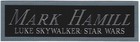 MARK HAMILL STAR WARS LUKE SKYWALKER NAMEPLATE FOR AUTOGRAPHED Signed BOOK-PHOTO