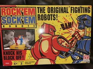 Rock 'em Sock 'em Robots The Original Fighting Robots Game Mattel 2012 Complete - Picture 1 of 3