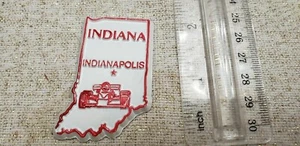 Calamita a forma di stato INDIANA magnete vintage da frigorifero - Foto 1 di 2