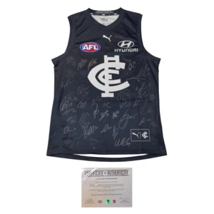 Carlton Football Club 2024 AFL Official Team Signed Guernsey - Picture 1 of 1