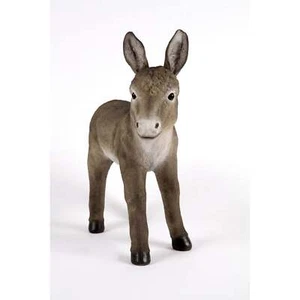 Garden Creations Standing Grey Donkey Outdoor Garden Resin Statue Ornament - Picture 1 of 1