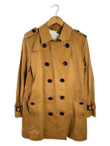 BURBERRY LONDON trench cappotto M cotone cammello tinta unita A1A14 677 85