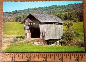 Vintage Covered Bridge Postcard - Picture 1 of 6
