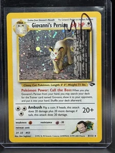 Giovanni's Persian 8/132 Gym Challenge Holo 1ª Edición Casi Nuevo De Colección - Imagen 1 de 2