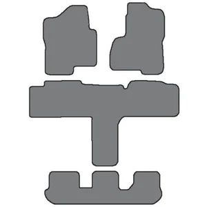 03-06 Suburban/Yukon XL-3 Row Custom-Fit Carpet Floor Mat Set- 2nd Row Captains - Picture 1 of 11