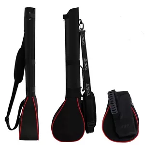 Golf Club Pencil Bag Sunday Flight Cover Folding Range Travel Lightweight Case - Picture 1 of 7