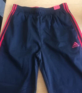 Adidas Track Pants Black/Red Youth XL/18 New with Tags - Picture 1 of 4