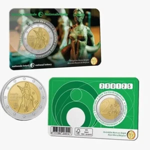 BELGICA coin card 2 euro 2025 LOTERIA NACIONAL - versión francesa - Picture 1 of 1