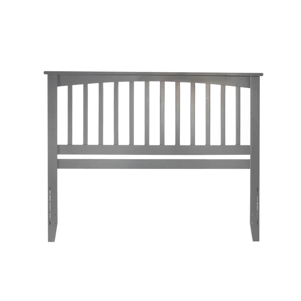 Cabecero Mission de Madera Acabado Gris Gris Doble Completo Queen Cama Marco Montaje Foto 1 de 4