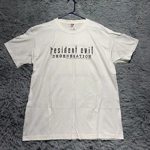 Camiseta Resident Evil Degeneration 2008 blanca promocional para hombre talla grande algodón ¡NUEVA! - Imagen 1 de 13