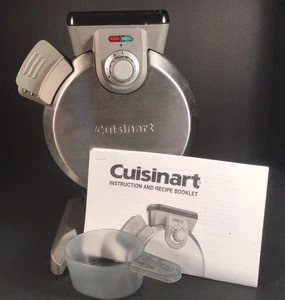 Cuisinart SS Vertical Belgian Waffle Maker Model WAF-V100, W/Cup & Instructions - Picture 1 of 12