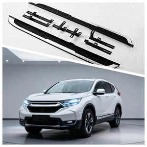 A Set Fixed Side Step Running Board Nerf Bars Fits for Honda CRV CR-V 2017-2023 - Picture 1 of 7