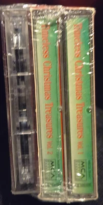 Timeless Christmas Treasures Vol. 1 & 2 plus Bing crosby 3 pk Cassette 1993 NEW - Image 1 of 4
