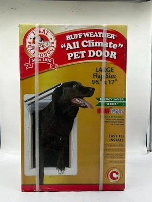 Ideal Pet Products 9.75 in. x 17 in. Large Ruff Weather Frame w/ Dual Flaps Door - Image 1 of 3
