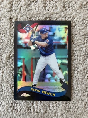 2002 Kevin Mench - Topps Chrome Traded & Rookies Black Refractor /100 #T75 - Image 1 of 2