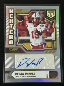 2025 Score Panini NIL Next Era Dylan Raiola Nebraska Rookie Auto - Picture 1 of 2