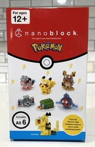 Pokemon Nanoblock Electirc set of 6 Pikachu Magnemite Alolan Raichu Flaaffy - Picture 1 of 7