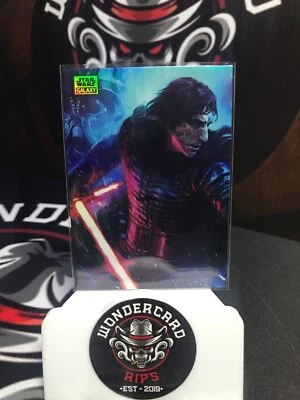 2024 Topps Chrome Star Wars Galaxy - THE DUEL: KYLO REN - REFRACTOR - #71 - Image 1 of 2