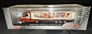 Schuco Edition 1:87 Scania T124L Koffersattelzug "Christmas 2002" - Foto 1 di 7