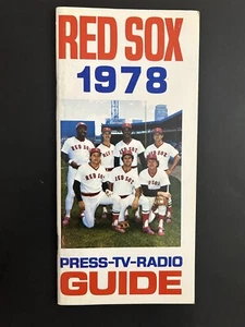 1978 BOSTON RED SOX Media Guide CARL YASTRZEMSKI Carlton FISK Jim RICE Fred LYNN - Picture 1 of 2