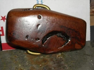 artisan made Grapewood grape vine branch Uncle Ron belt buckle brass back 3" - Picture 1 of 3